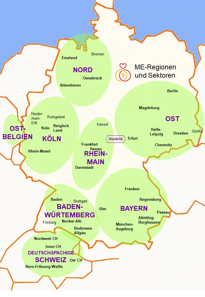 Regionen und Sektoren der ME-Gemeinschaft